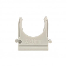 Крепеж-клипса для труб ø20мм, серая (100 шт/уп) REXANT