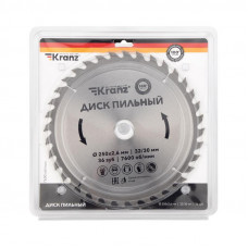 Диск пильный 250 мм х 36 зуб х 32/30 мм KRANZ