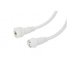 Соединительный кабель (2pin) герметичный (IP67) 2х1,0мм²  белый  REXANT