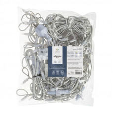 Гирлянда светодиодная Бахрома (Айсикл) 5х0,7м 152 LED ТЕПЛЫЙ БЕЛЫЙ белый каучук 2,3мм IP67 эффект мерцания 230В нужен блок 315-001 NEON-NIGHT