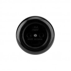 Розетка штепсельная карболитовая открытой установки б/з 16А, черная REXANT