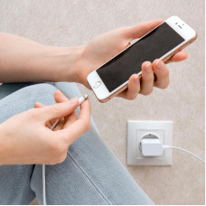 Кабель USB-A – Lightning для Apple, 2,4А, 1м, ПВХ, белый REXANT