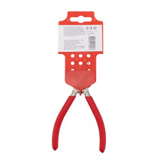 Щипцы для стопорных колец загнутый сжим 160мм, обливные рукоятки REXANT