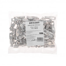 Наконечник медный луженый ТМЛ 25–8–7 (25мм² - Ø8мм) ГОСТ 7386-80 (в упак. 100 шт.) REXANT