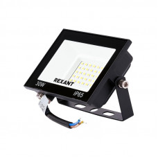 Прожектор светодиодный СДО 30Вт 2400Лм 4000K нейтральный свет, черный корпус REXANT