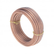 Кабель акустический 2х0,75мм², прозрачный BLUELINE, мини-бухта 10м REXANT