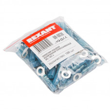 Наконечник кольцевой изолированный термоусаживаемый ø 6.5 мм 1.5-2.5 мм² (НКи-т 2.5-6/НКи-т2-6) синий REXANT