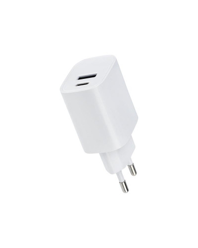 Сетевое зарядное устройство REXANT USB + Type-C, 5V, 2.4 A, белое