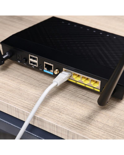 Шнур коммутационный, патч-корд U/UTP RJ45-RJ45, CAT 5e, PVC, серый, 25м REXANT