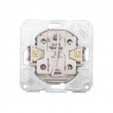 DEA Выключатель (переключатель) 1кл прох. (инд) с/у 10А мех. белый KRANZ