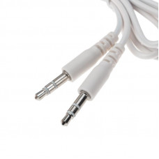 Аудиокабель AUX 3,5мм, 1м, белый REXANT
