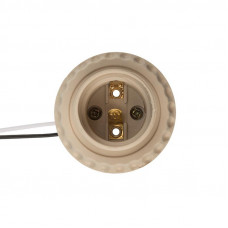 Патрон E27 с проводом 20см бело-бежевый REXANT