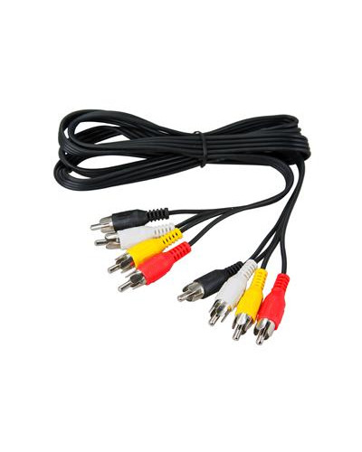 Шнур 4 RCA - 4 RCA, 1,5м, черный REXANT