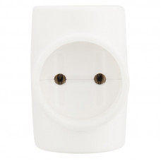 Тройник электрический 6A б/з белый 220 В REXANT Индивидуальный пакет