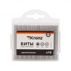 Бита шестигранная HEX-6х50 мм для шуруповерта (упак. 10 шт.) Kranz