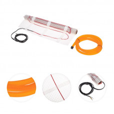 Теплый пол, нагревательный мат Classic RNX-3-450 3м², 0,5х6м, 450Вт двухжильный, с экраном REXANT