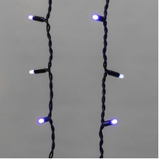 Гирлянда светодиодная Бахрома (Айсикл) 5,6x0,9м 240 LED СИНИЙ черный каучук 2,3мм IP67 эффект мерцания 230В нужен блок 315-000 NEON-NIGHT