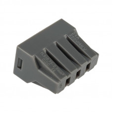 Экспресс-клемма с пастой СМК 773-308, 8-проводная до 2,5 мм², серая (50 шт/уп) REXANT