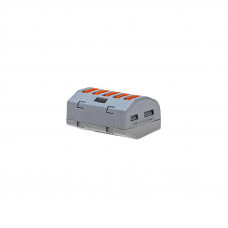 Универсальная клемма СМК 222-415, 5-проводная серая 0,08-2,5/4 мм² (блистер 5 шт./уп.) REXANT