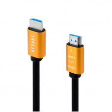 Кабель HDMI - HDMI 2.0, 1м, Gold REXANT