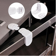 Внешний замок-блокиратор для выдвижных ящиков скругленный (1 шт/уп)  HALSA