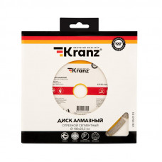Диск алмазный отрезной сегментный 180x22,2x2,2x10мм KRANZ