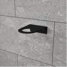 Держатель дозатора для жидкого мыла и шампуней на 1 флакон настенный, черный REXANT