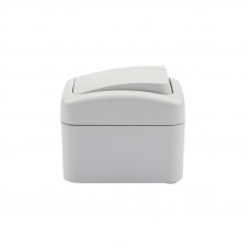 Выключатель двухклавишный Mini OG IP54 о/у, белый KRANZ