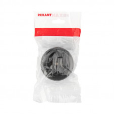 Розетка штепсельная карболитовая открытой установки б/з 16А, черная REXANT