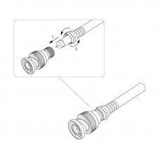 Переход штекер BNC - гнездо F PROCONNECT