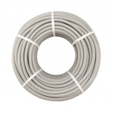 Труба гофрированная из ПВХ, с зондом, Ø20мм (бухта 100 м/уп) REXANT