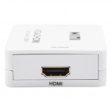 Конвертер VGA + Стерео 3,5мм на HDMI, пластик, белый REXANT