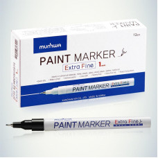 Маркер-краска Extra Fine Paint Marker 1мм, нитрооснова, черный MunHwa