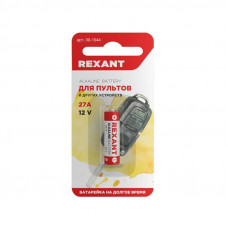 Батарейка высоковольтная A27, 12В, 1 шт, блистер REXANT