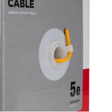 Кабель витая пара U/UTP, CAT 5e, ZH нг(А)-HF, 4PR, 24AWG, INDOOR, SOLID, оранжевый, 305м REXANT