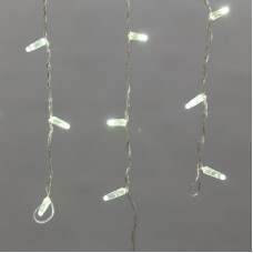 Гирлянда светодиодная Бахрома (Айсикл) 4,8х0,6м 176 LED БЕЛЫЙ прозрачный ПВХ IP65 эффект мерцания 230В нужен блок 303-500-1 NEON-NIGHT