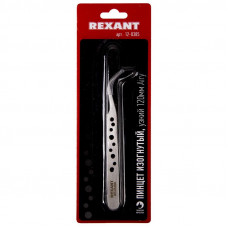 Пинцет изогнутый узкий 120мм Airy (блистер) REXANT