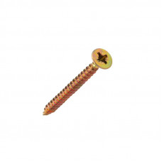 Саморез универсальный 4,5х50 мм, желтый цинк, короб (200 шт/уп) KRANZ