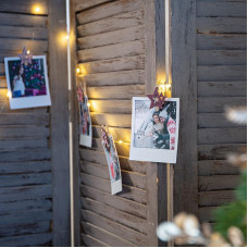 Деревянные прищепки Звездочки 16x4,5x1,3 cм, розовые, 6 шт, NEON-NIGHT