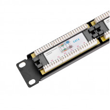 Панель коммутационная 19' PRO, 1U, 24 порта, UTP, RJ-45, CAT 6 REXANT