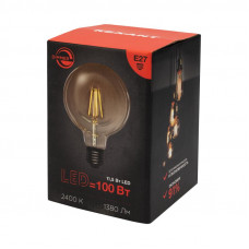 Лампа филаментная LOFT GLOBE A125 11,5Вт 1380Лм 2400K E27 диммируемая золотистая колба REXANT