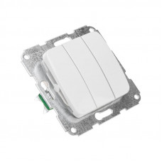 DEA Выключатель 3кл с/у 10А мех. Бел KRANZ