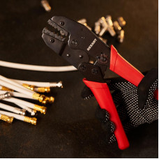 Кримпер HT-336J для обжима F и BNC разъемов типа RG-174, RG-179, Fiber Optic REXANT