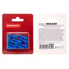 Клемма плоская полностью изолированная РППи-м 2.5-(6.3)/РпИмп 2-250 гнездо 6.6 мм 1.5-2.5 мм², в упак. 10 шт. REXANT