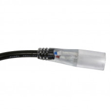 Установочный набор для дюралайта 2W диаметр 13мм (блок питания ПВХ с диодным мостом и вилкой, заглушка, игла, термоусадка) до 100м