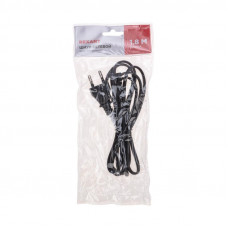 Шнур сетевой, вилка СЕЕ 7/16 - разъем IEC 320 C7, кабель 2x0,75 мм², длина 1,8 метра (PE пакет) REXANT