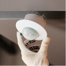 Датчик движения точечный  ДДТ 01, 360°, 2000Вт, 3-2000Лк, 20м,10-1800 сек REXANT