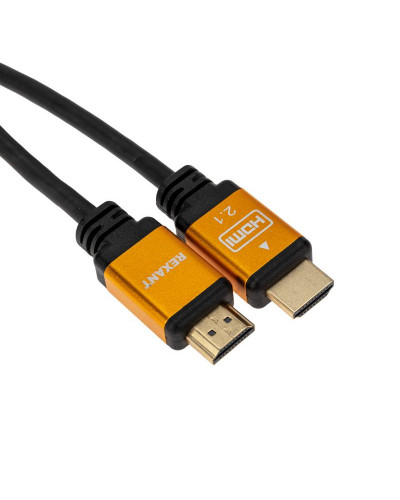 Кабель HDMI - HDMI 2.1, длина 2м, Gold REXANT