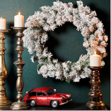 Заснеженный еловый венок NEON-NIGHT Ø 60 см, ПВХ