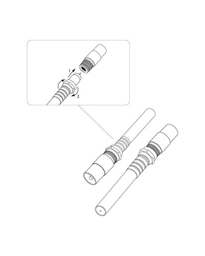 Переходник гнездо F – штекер TV REXANT